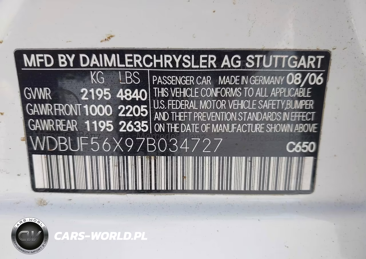 2007 Mercedes-Benz E 350 VIN:WDBUF56X97B034727 - 9
