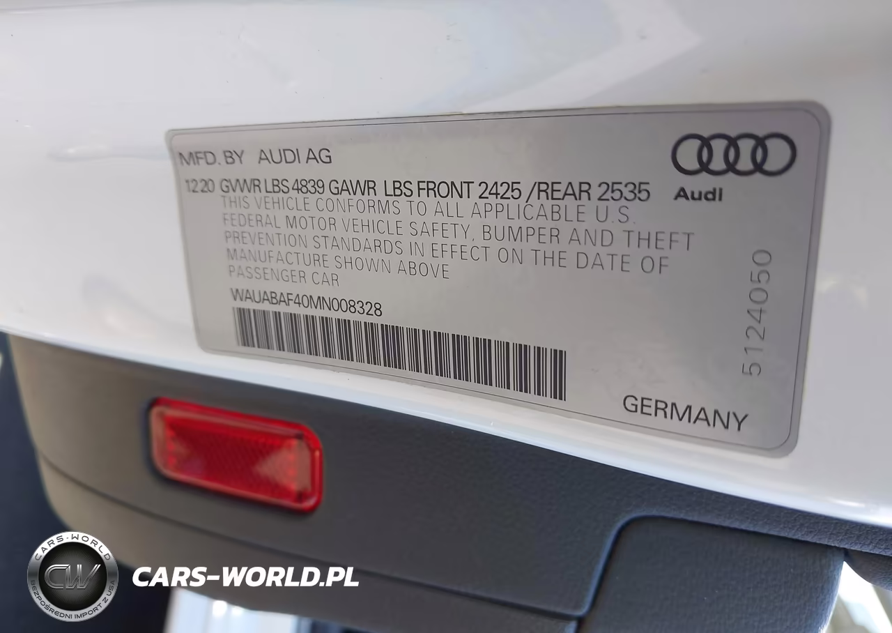 2021 Audi A4 Premium 40 Tfsi Quattro S Tronic VIN:WAUABAF40MN008328 - 9