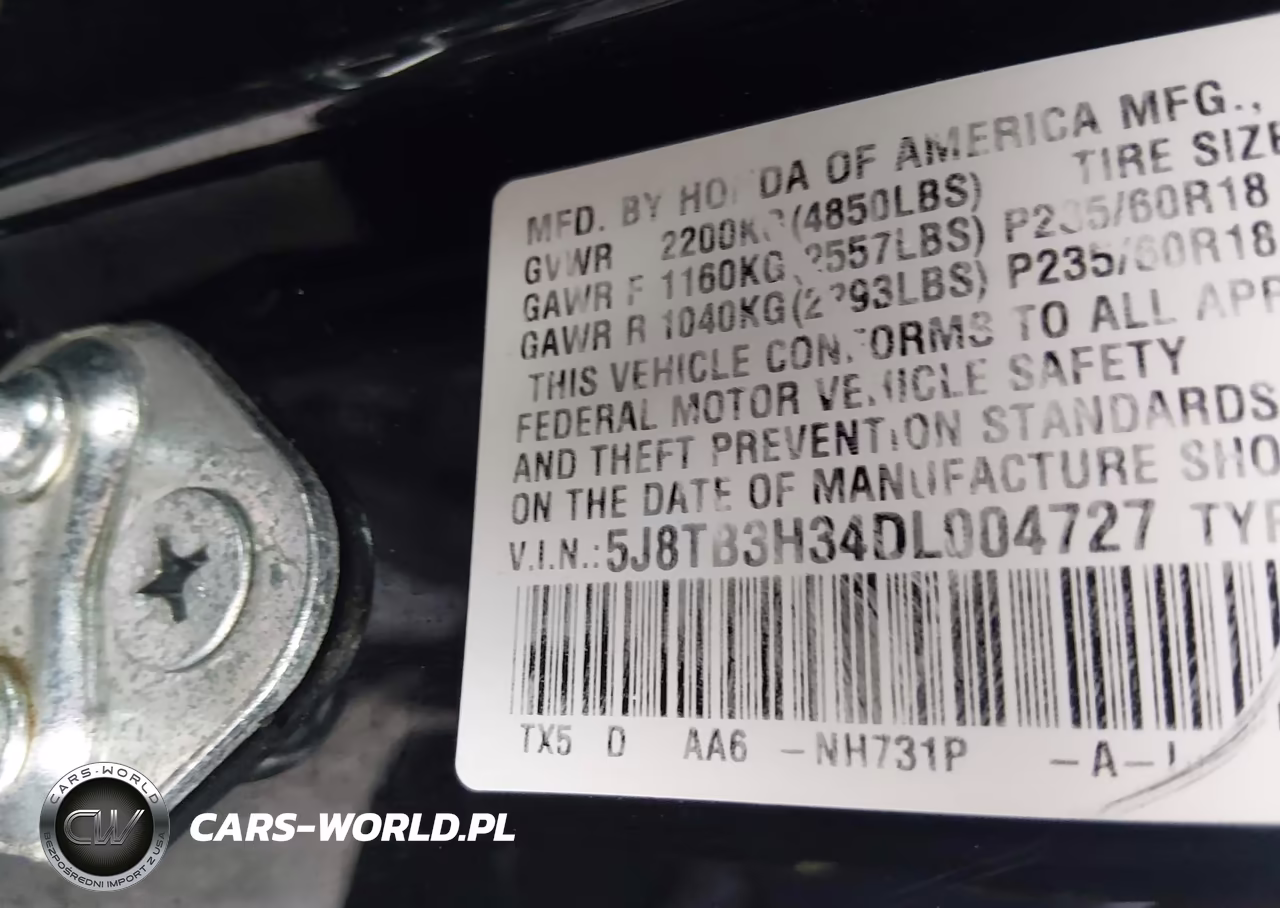 2013 Acura Rdx VIN:5J8TB3H34DL004727 - 9