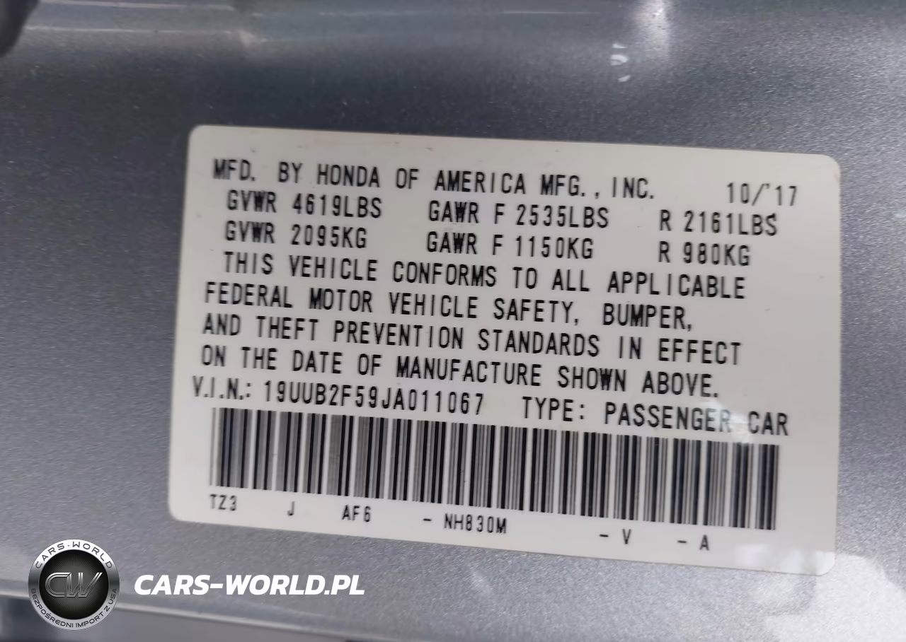 2018 Acura Tlx Tech Pkg VIN:19UUB2F59JA011067 - 9