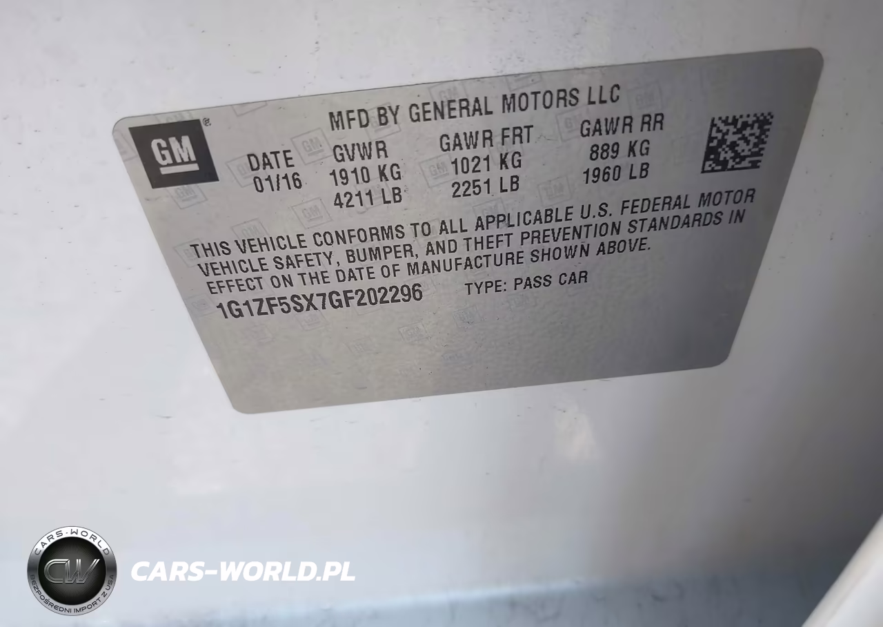 2016 Chevrolet Malibu 2Lt VIN:1G1ZF5SX7GF202296 - 9