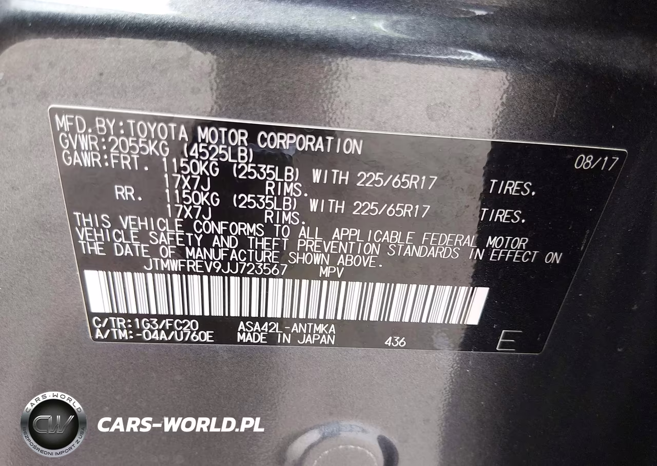 2018 Toyota Rav4 Xle VIN:JTMWFREV9JJ723567 - 9