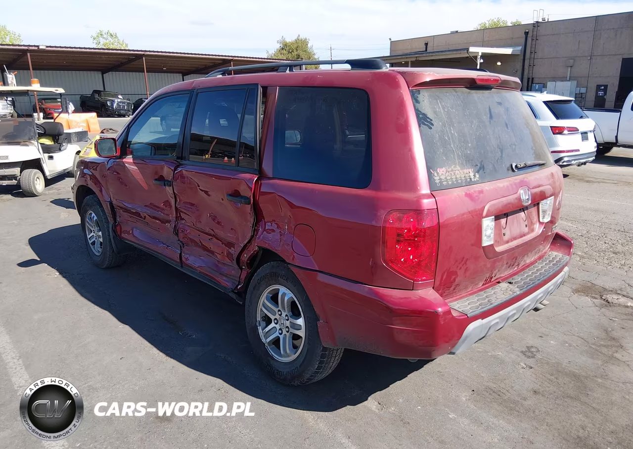 2005 Honda Pilot Ex-L VIN:2HKYF18525H515132 - 3