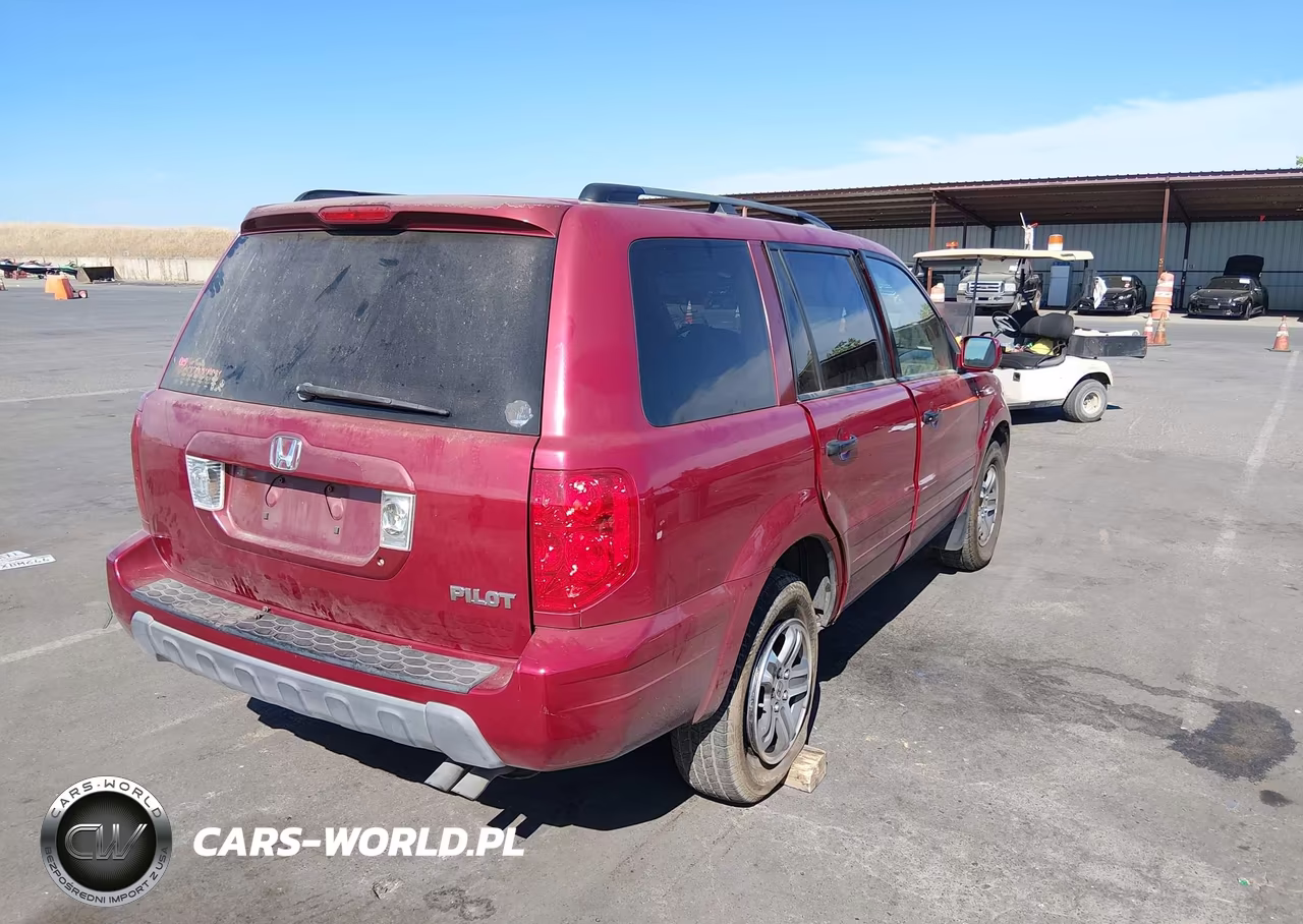 2005 Honda Pilot Ex-L VIN:2HKYF18525H515132 - 4