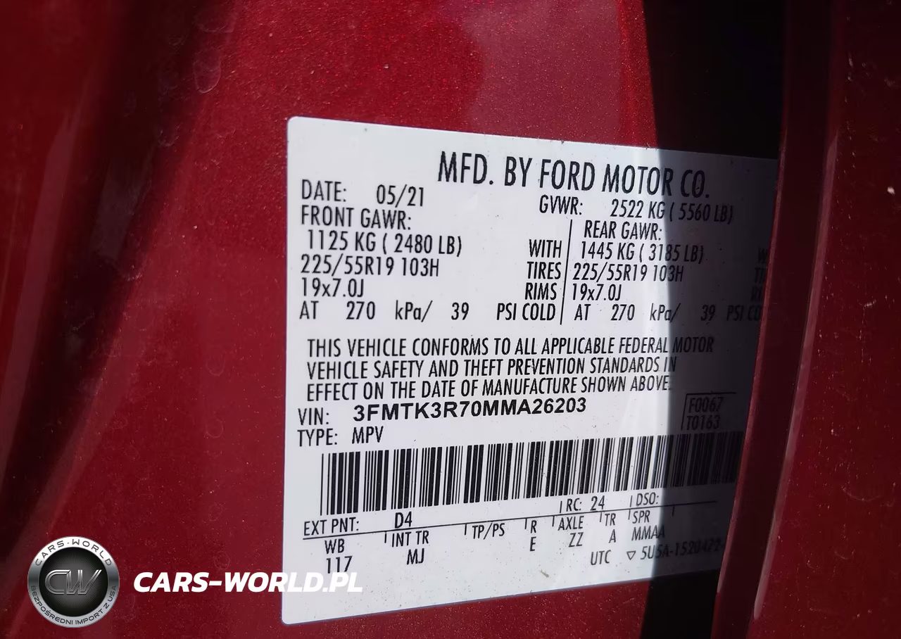 2021 Ford Mustang Mach-E Premium VIN:3FMTK3R70MMA26203 - 9