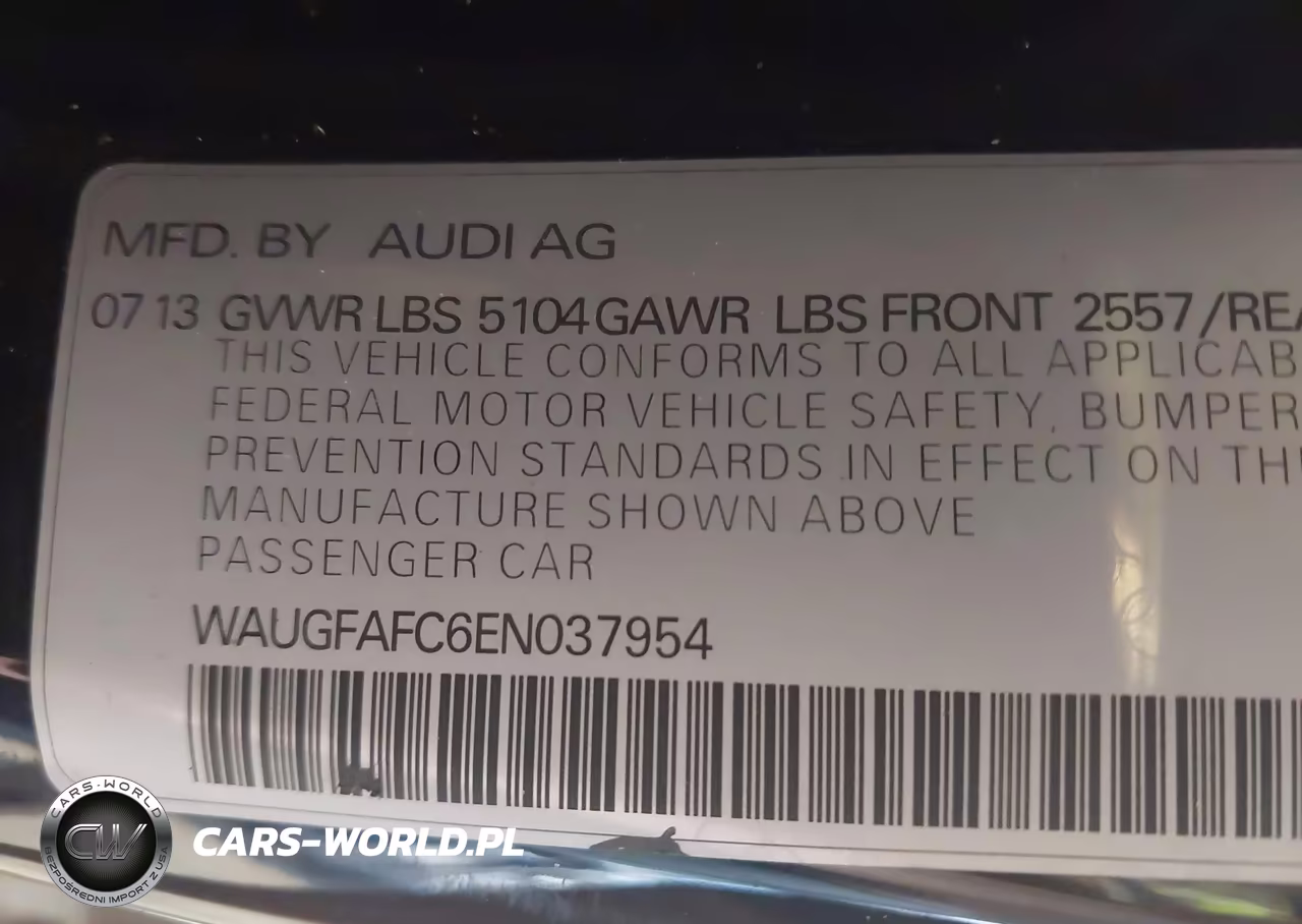 2014 Audi A6 2.0T Premium VIN:WAUGFAFC6EN037954 - 9