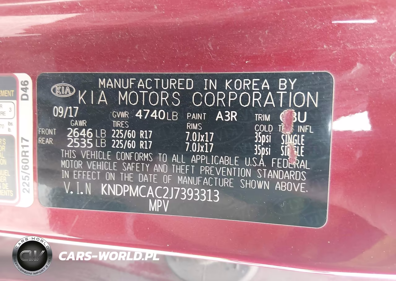 2018 Kia Sportage Lx VIN:KNDPMCAC2J7393313 - 9