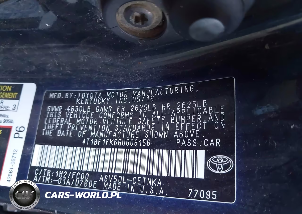 2016 Toyota Camry Le VIN:4T1BF1FK6GU608156 - 9