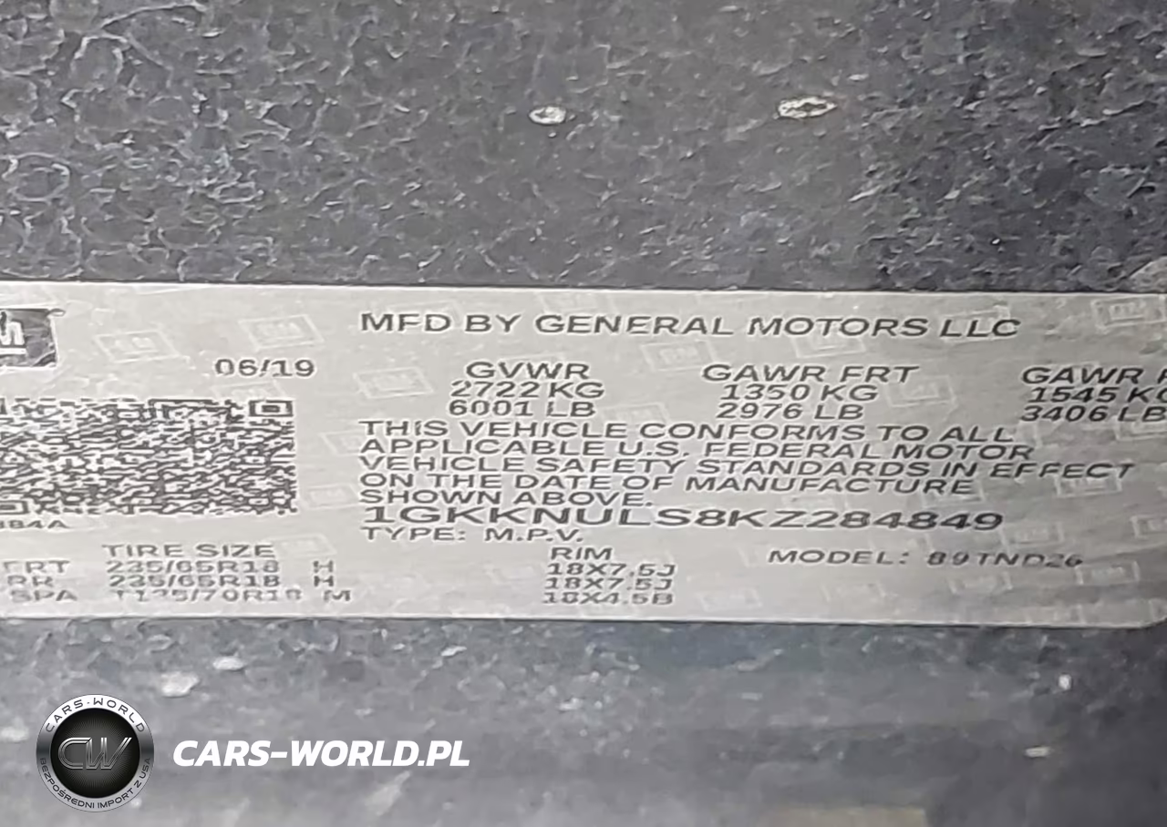 2019 GMC Acadia Slt-1 VIN:1GKKNULS8KZ284849 - 9