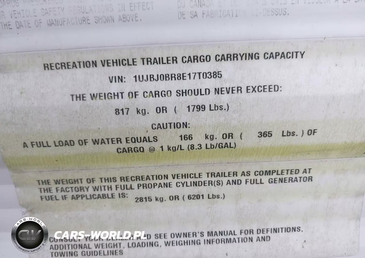 2014 Jayco Jay Flight 287Bhbe VIN:1UJBJ0BR8E17T0385 - 9