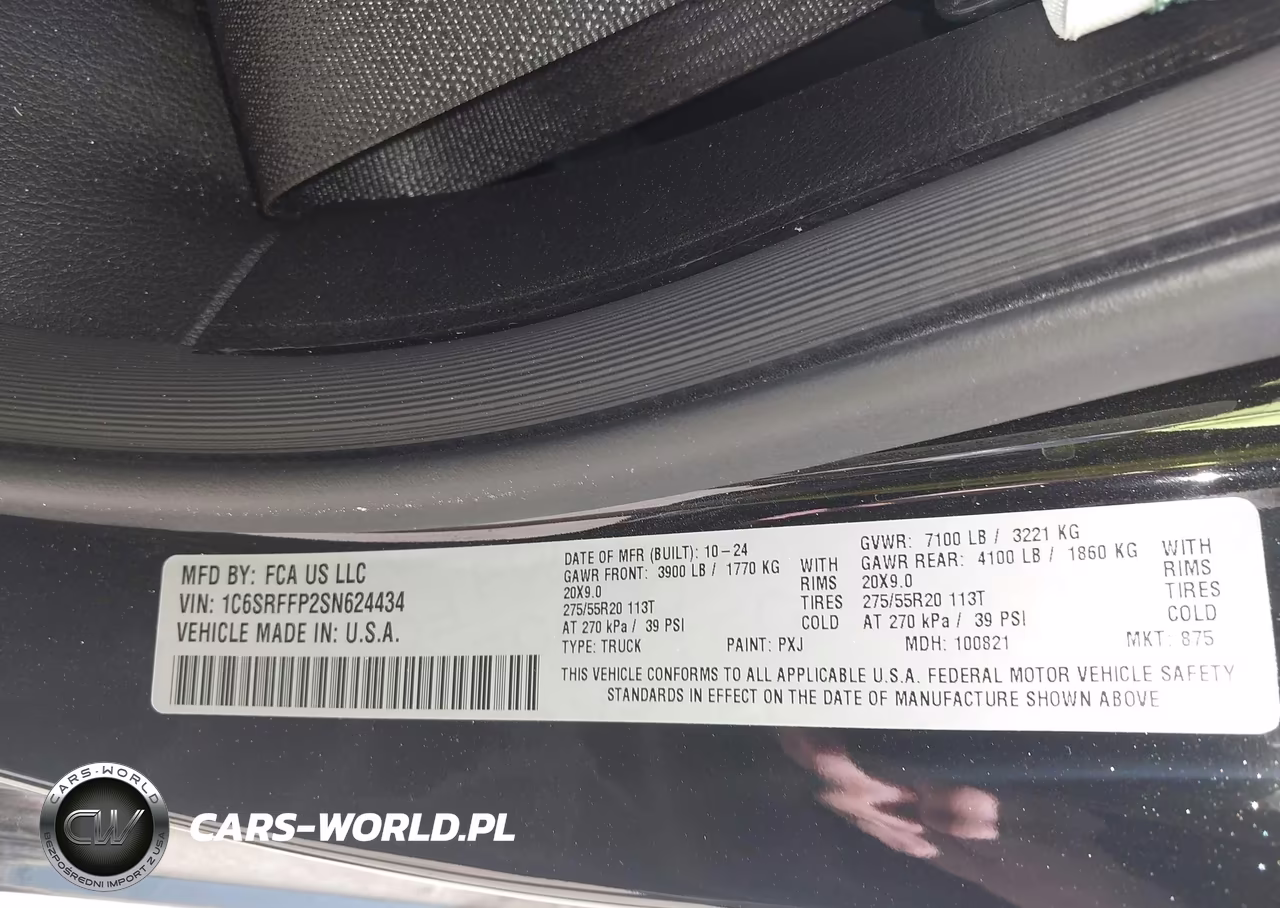 2025 Ram 1500 Lone Star 4X4 5'7 Box VIN:1C6SRFFP2SN624434 - 9
