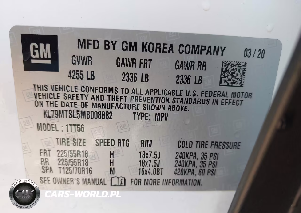 2021 Chevrolet Trailblazer Fwd Rs VIN:KL79MTSL5MB008882 - 9