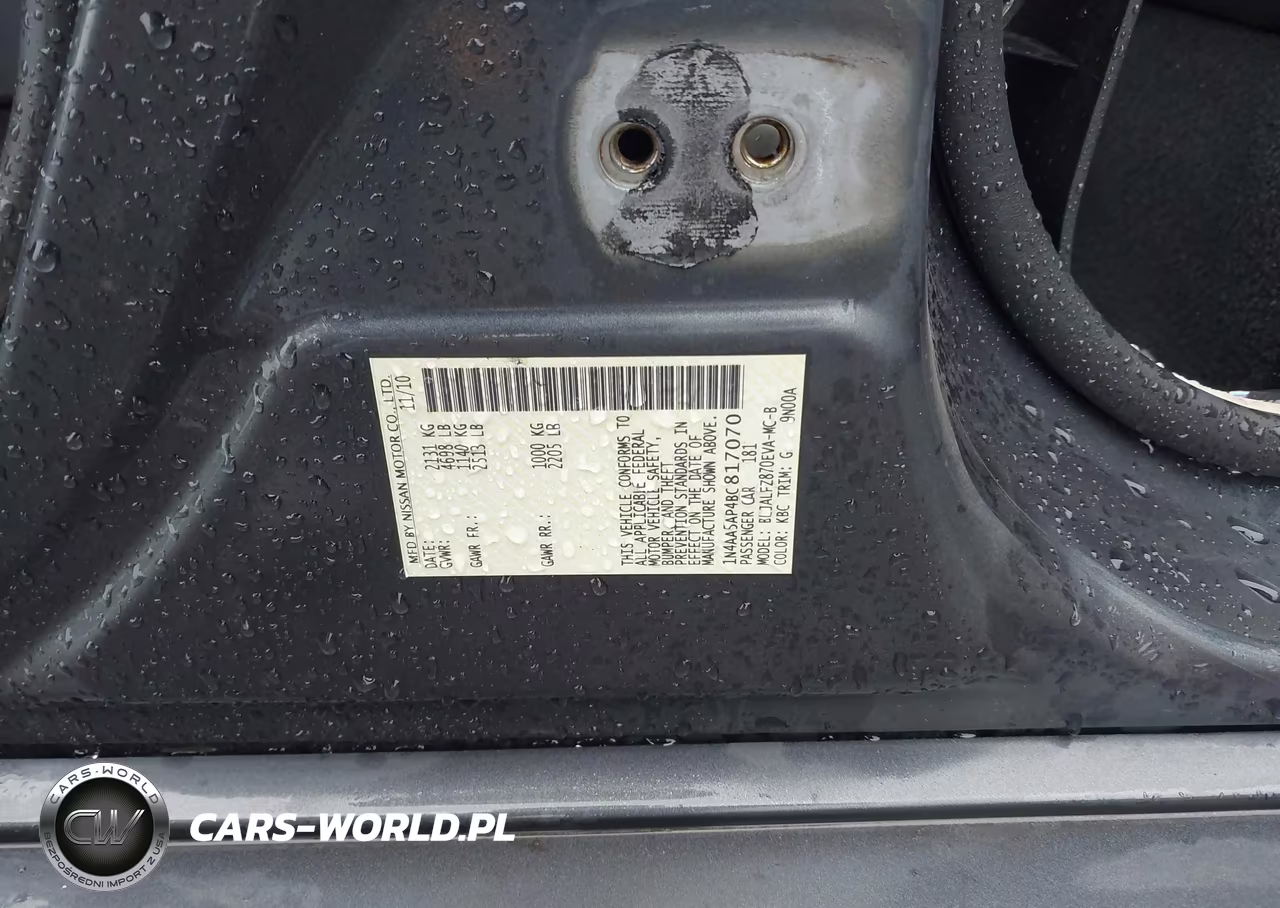 2011 Nissan Maxima 3.5 Sv VIN:1N4AA5AP4BC817070 - 9
