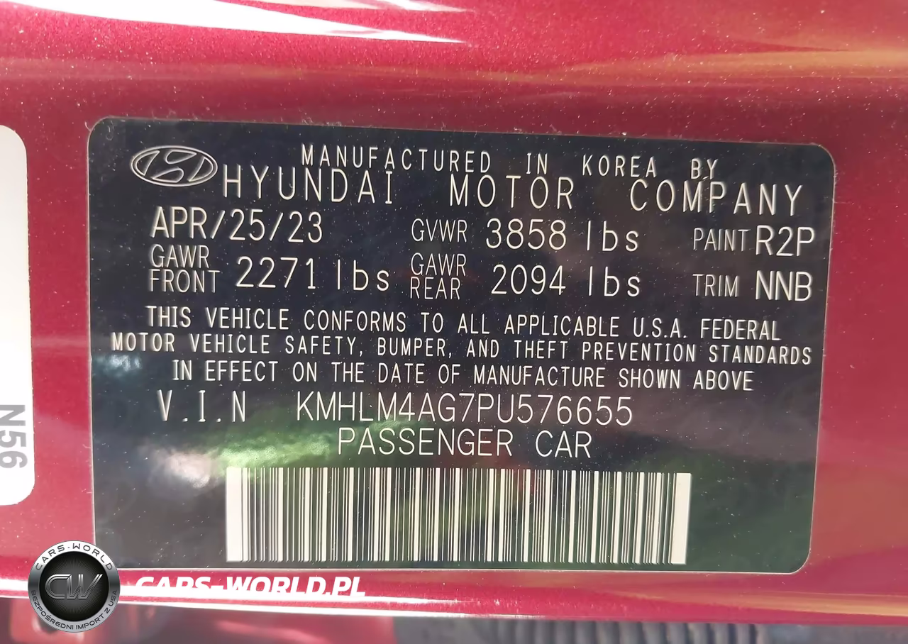 2023 Hyundai Elantra Sel VIN:KMHLM4AG7PU576655 - 9