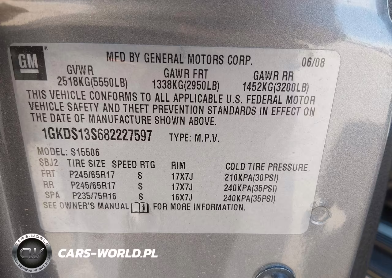 2008 GMC Envoy Sle VIN:1GKDS13S682227597 - 9