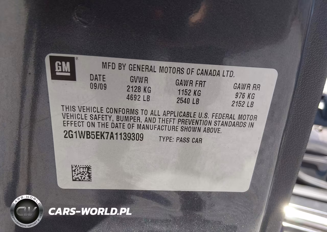 2010 Chevrolet Impala Lt VIN:2G1WB5EK7A1139309 - 9