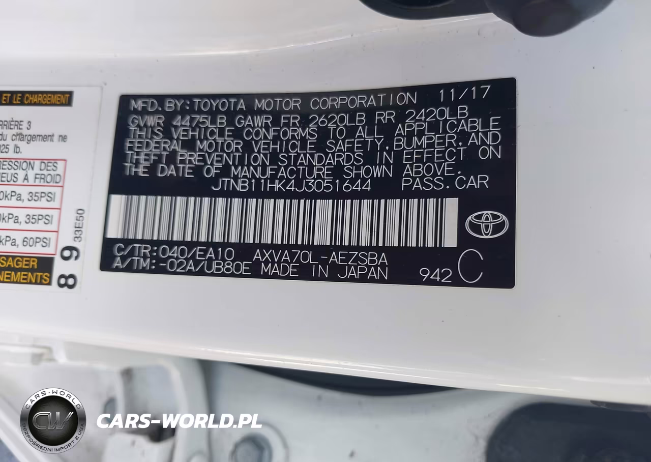 2018 Toyota Camry Se VIN:JTNB11HK4J3051644 - 9