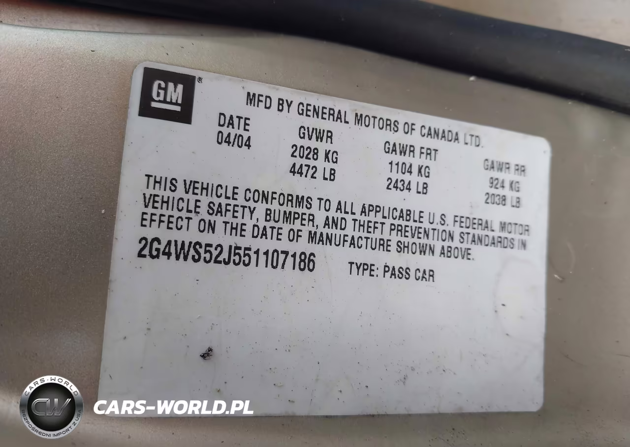 2005 Buick Century VIN:2G4WS52J551107186 - 9