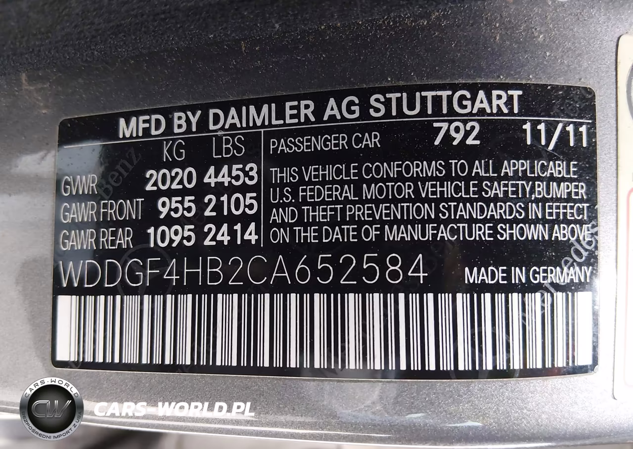 2012 Mercedes-Benz C 250 Luxury VIN:WDDGF4HB2CA652584 - 9