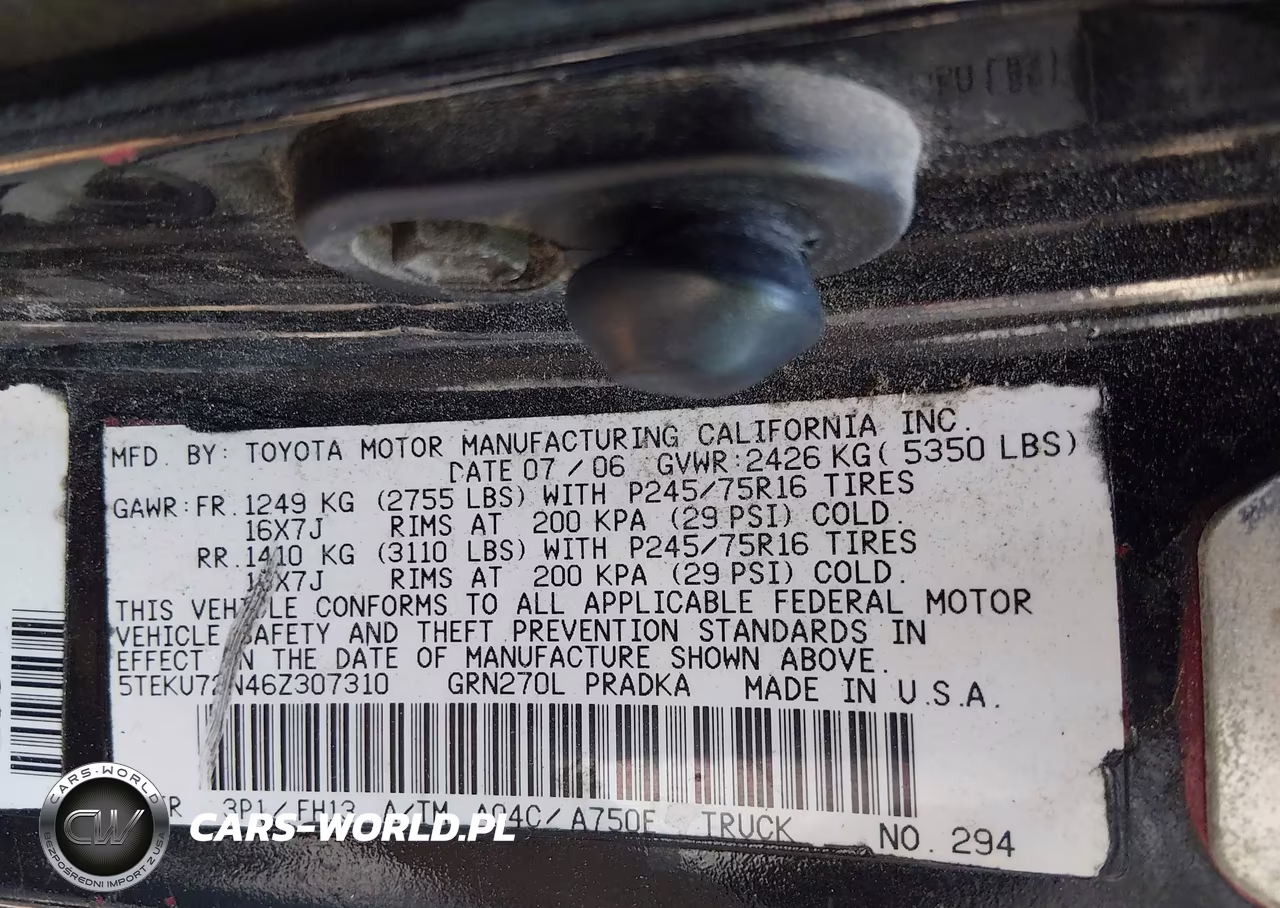 2006 Toyota Tacoma Prerunner V6 VIN:5TEKU72N46Z307310 - 9