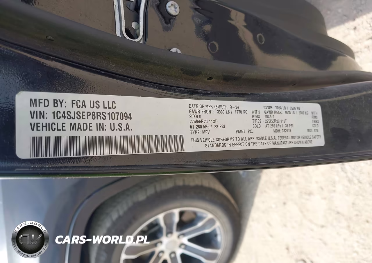 2024 Jeep Grand Wagoneer L 4X4 VIN:1C4SJSEP8RS107094 - 9