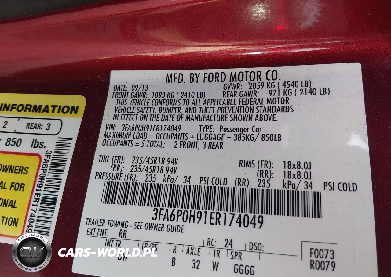 2014 Ford Fusion Se VIN:3FA6P0H91ER174049 - 9