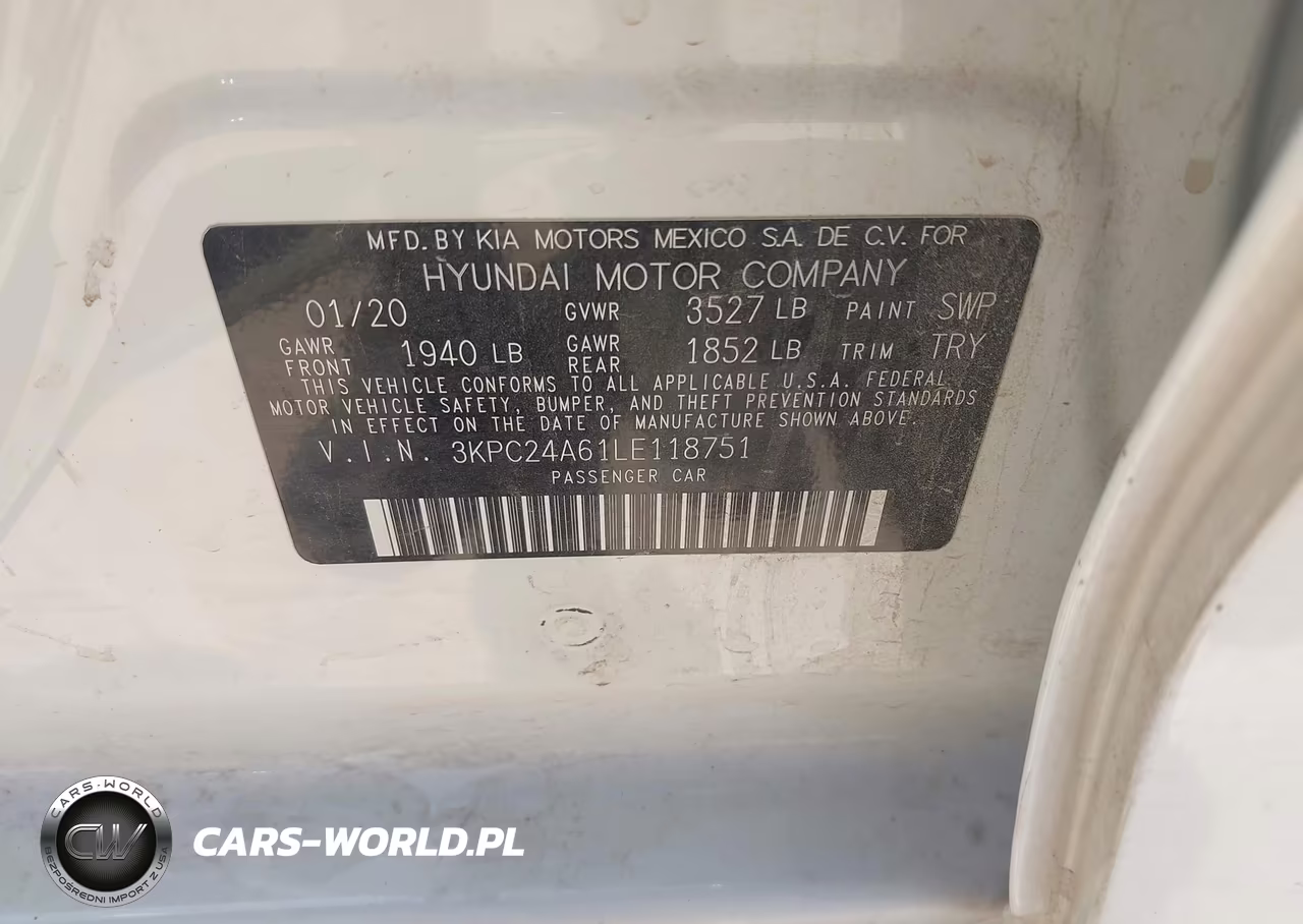 2020 Hyundai Accent Se VIN:3KPC24A61LE118751 - 9