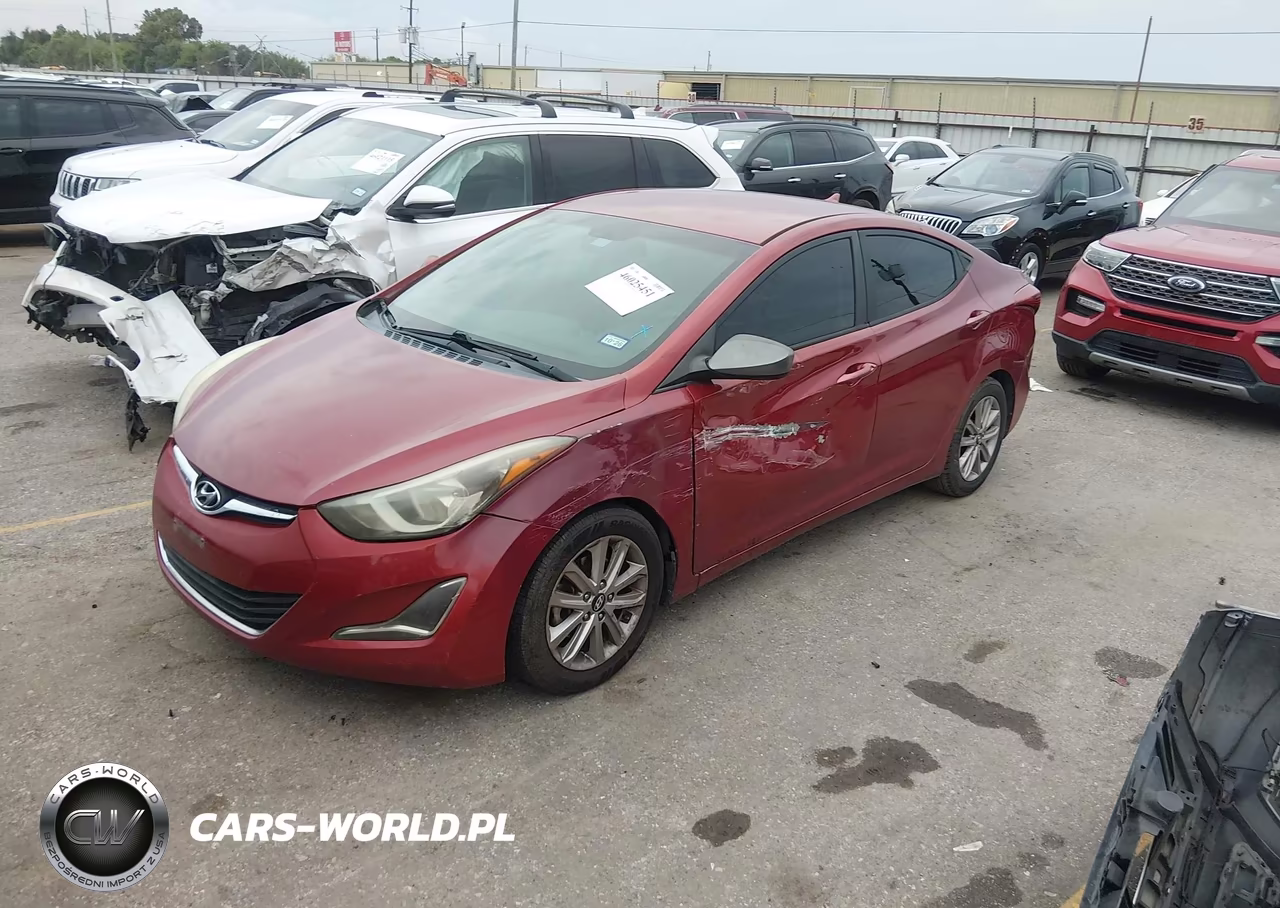 2014 Hyundai Elantra Se VIN:5NPDH4AE2EH469385 - 2