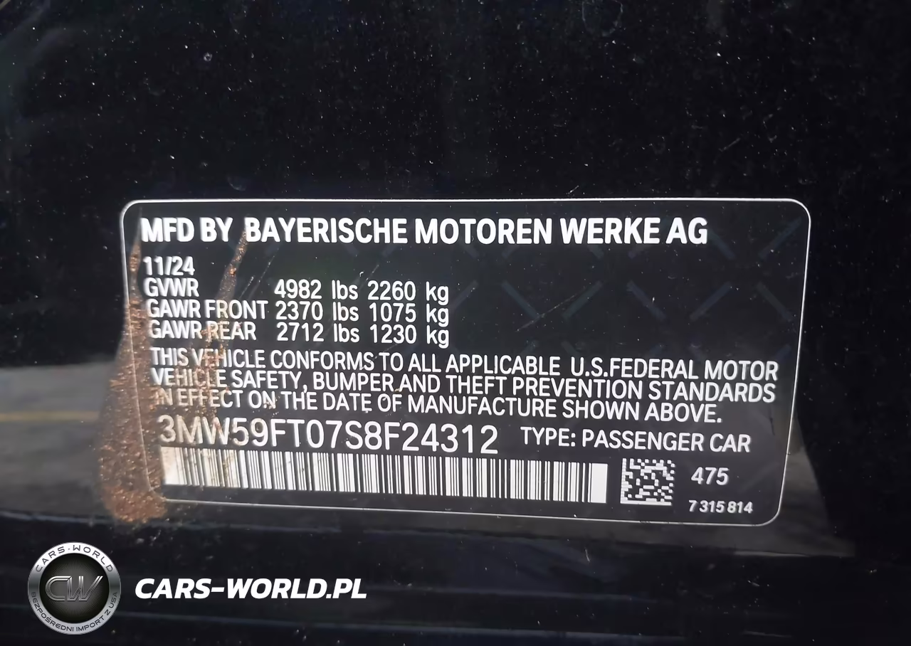 2025 BMW M340I VIN:3MW59FT07S8F24312 - 9