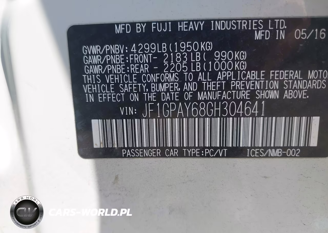 2016 Subaru Impreza Wagon 2.0I Sport Limited VIN:JF1GPAY68GH304641 - 9