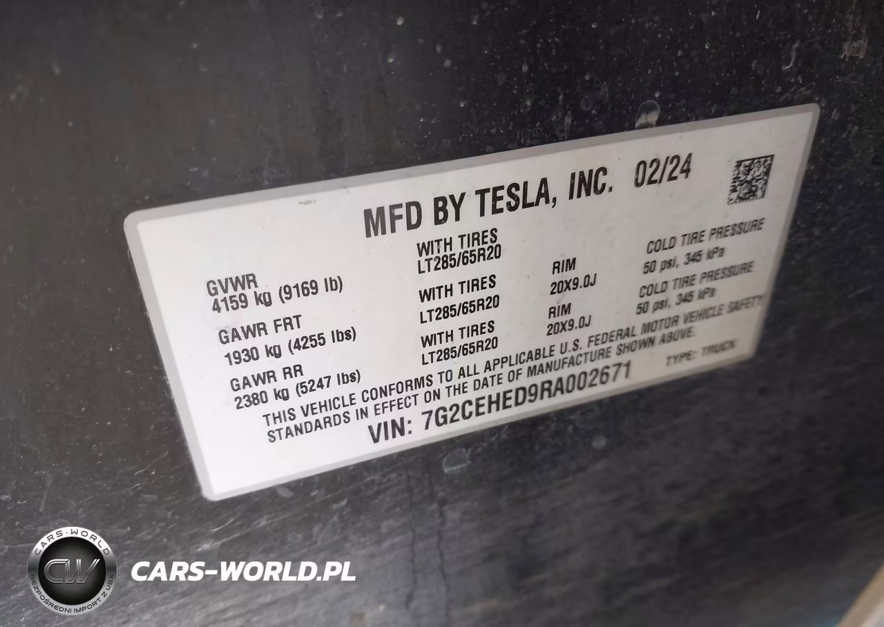 2024 Tesla Cybertruck All-Wheel Drive VIN:7G2CEHED9RA002671 - 9