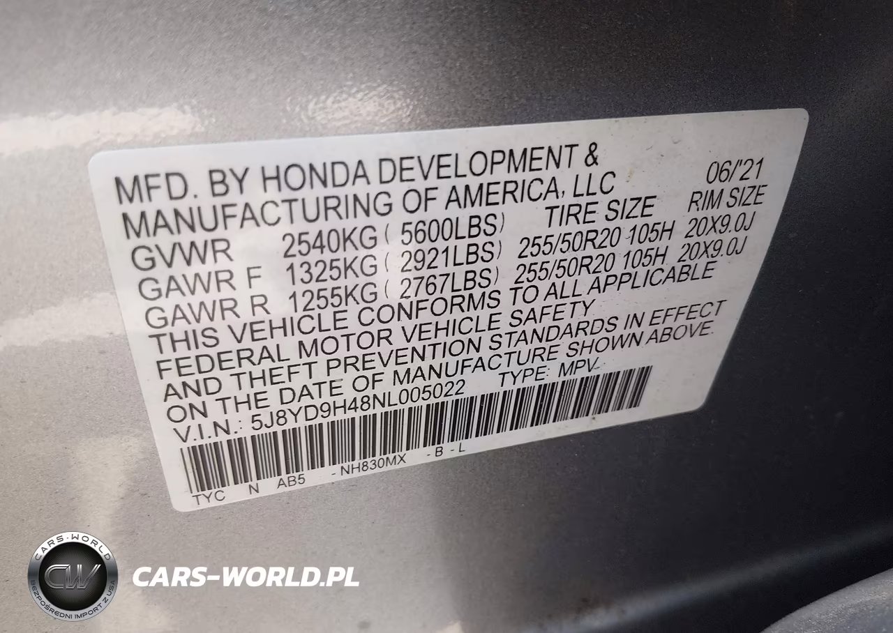 2022 Acura Mdx Technology Package VIN:5J8YD9H48NL005022 - 9