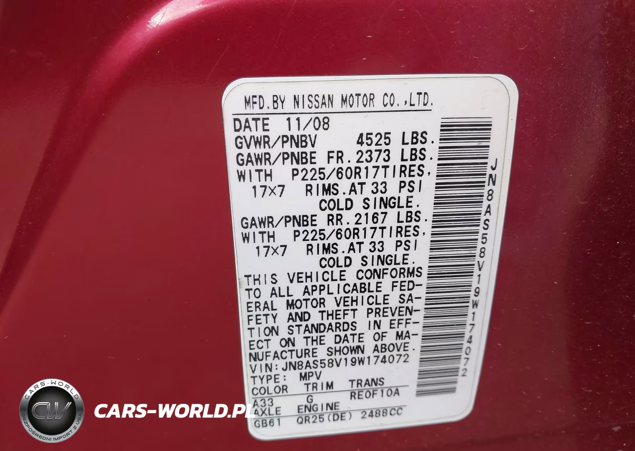 2009 Nissan Rogue Sl VIN:JN8AS58V19W174072 - 9