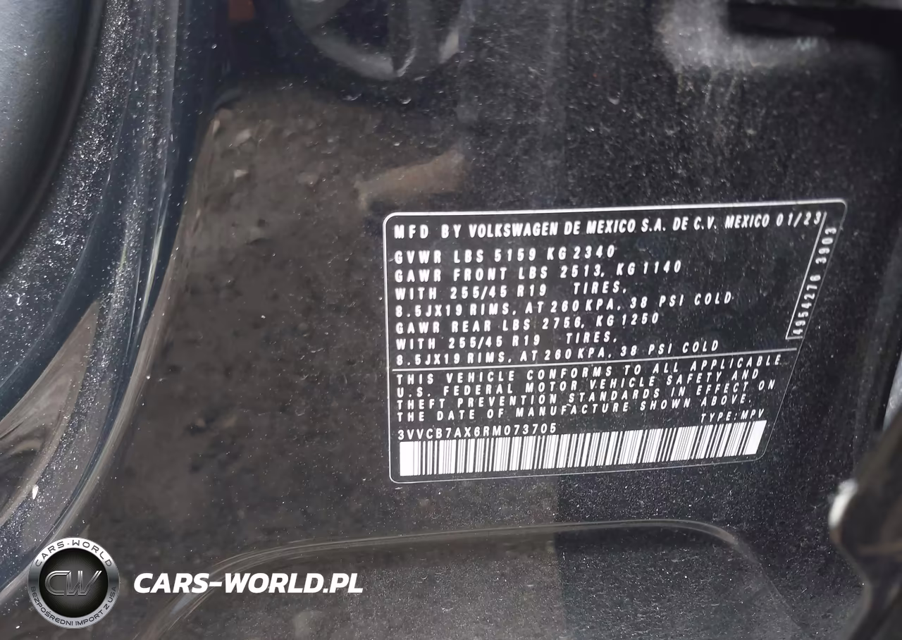 2024 Volkswagen Tiguan 2.0T Se R-Line Black VIN:3VVCB7AX6RM073705 - 9