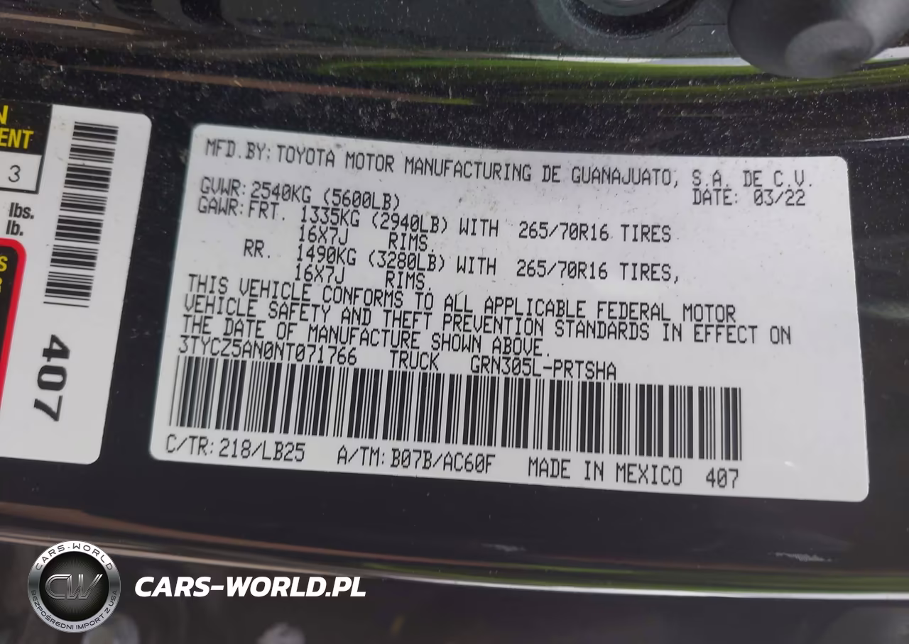 2022 Toyota Tacoma Trd Pro VIN:3TYCZ5AN0NT071766 - 9