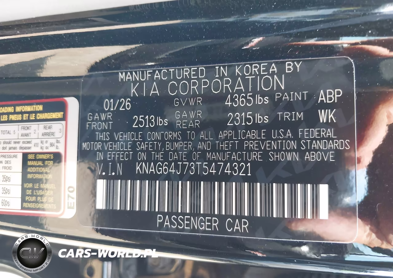 2026 Kia K5 Gt-Line Fwd VIN:KNAG64J73T5474321 - 9