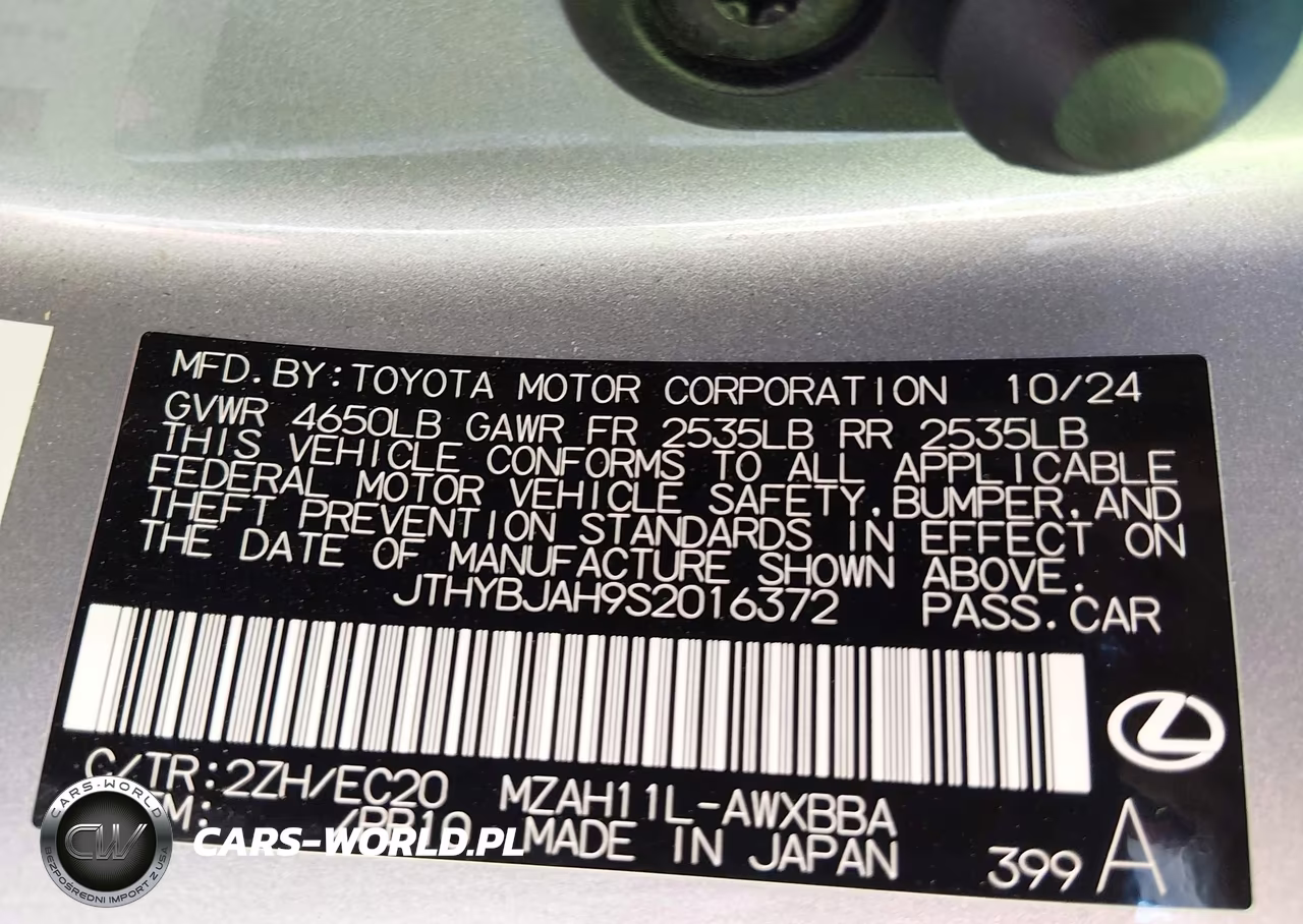 2025 Lexus Ux 300H F Sport Design VIN:JTHYBJAH9S2016372 - 9