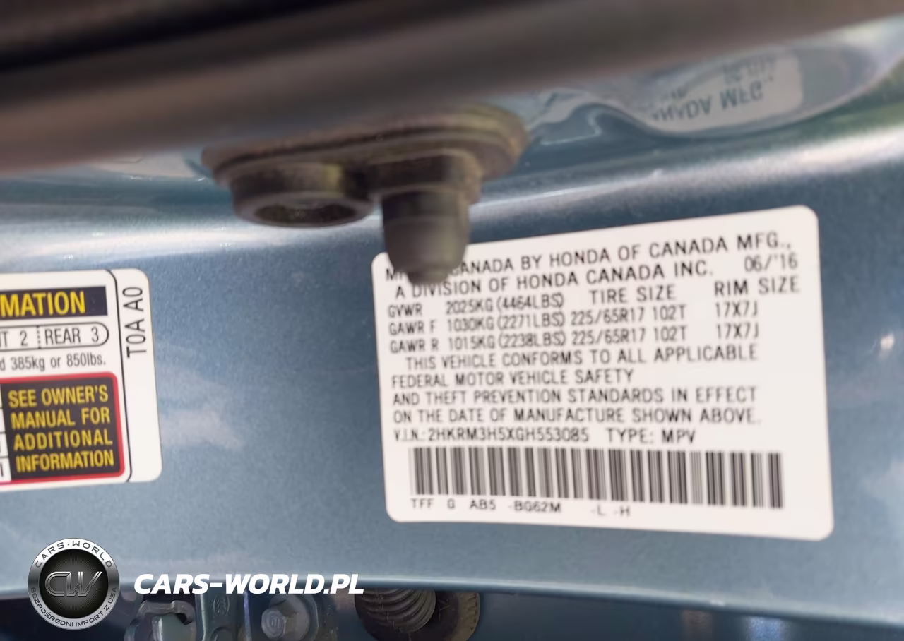 2016 Honda Cr-V Ex VIN:2HKRM3H5XGH553085 - 9