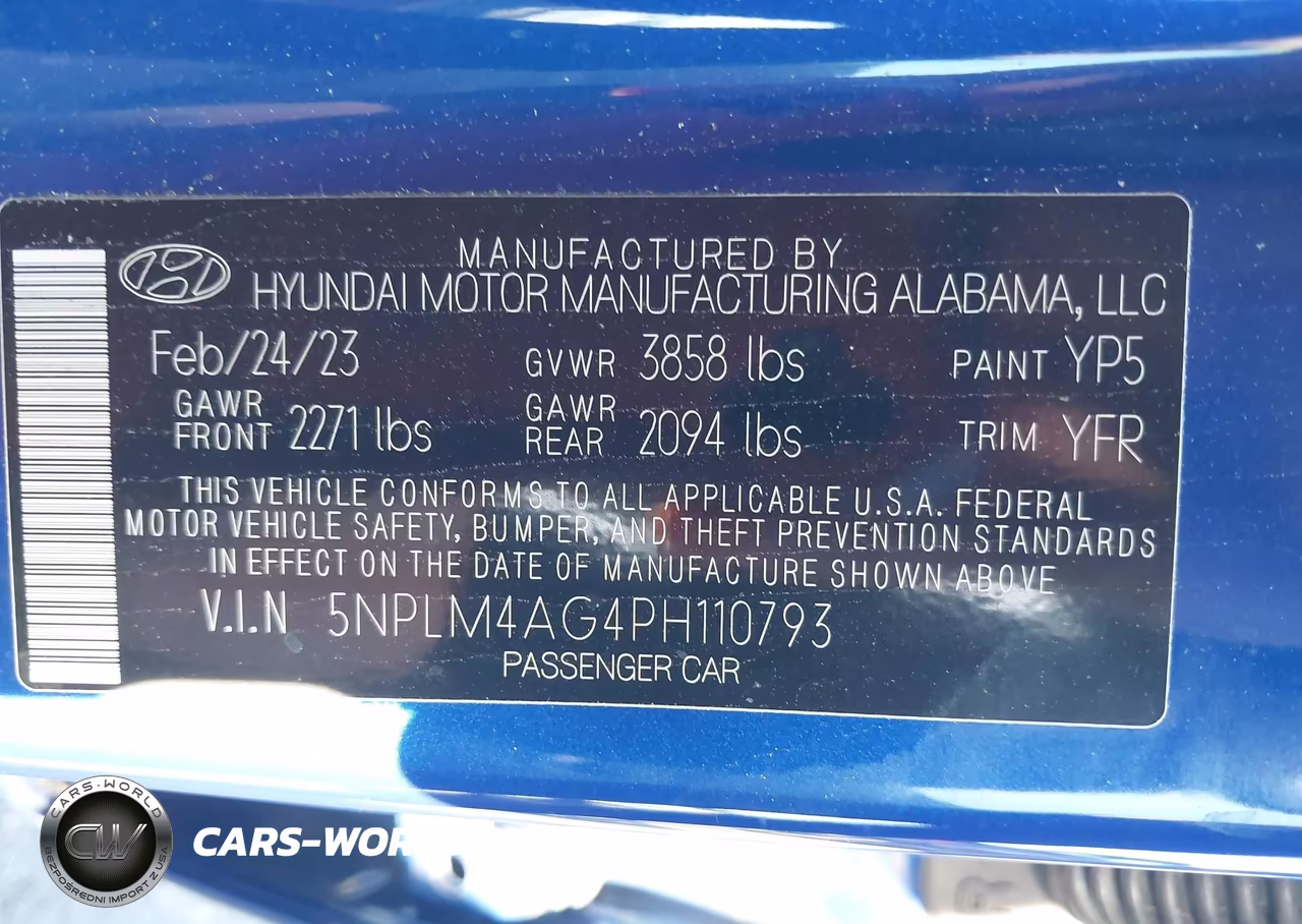 2023 Hyundai Elantra Sel VIN:5NPLM4AG4PH110793 - 9