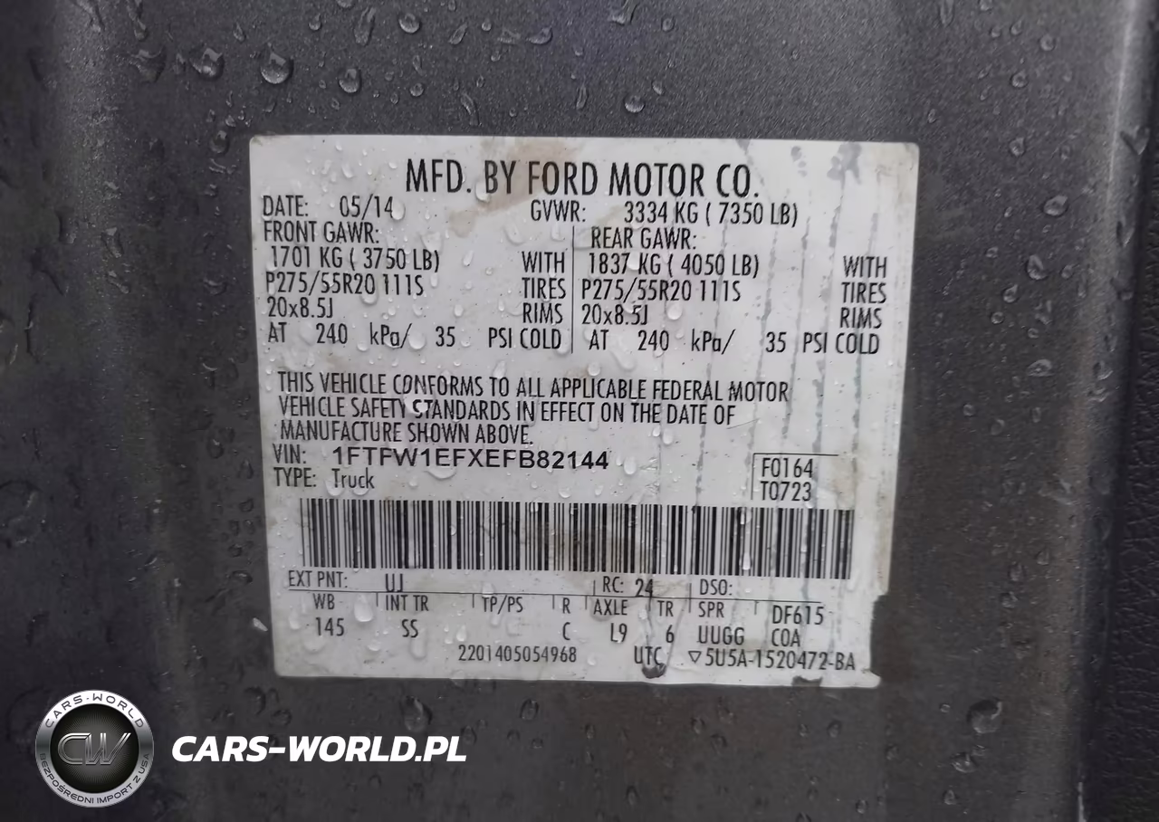 2014 Ford F-150 Stx VIN:1FTFW1EFXEFB82144 - 9