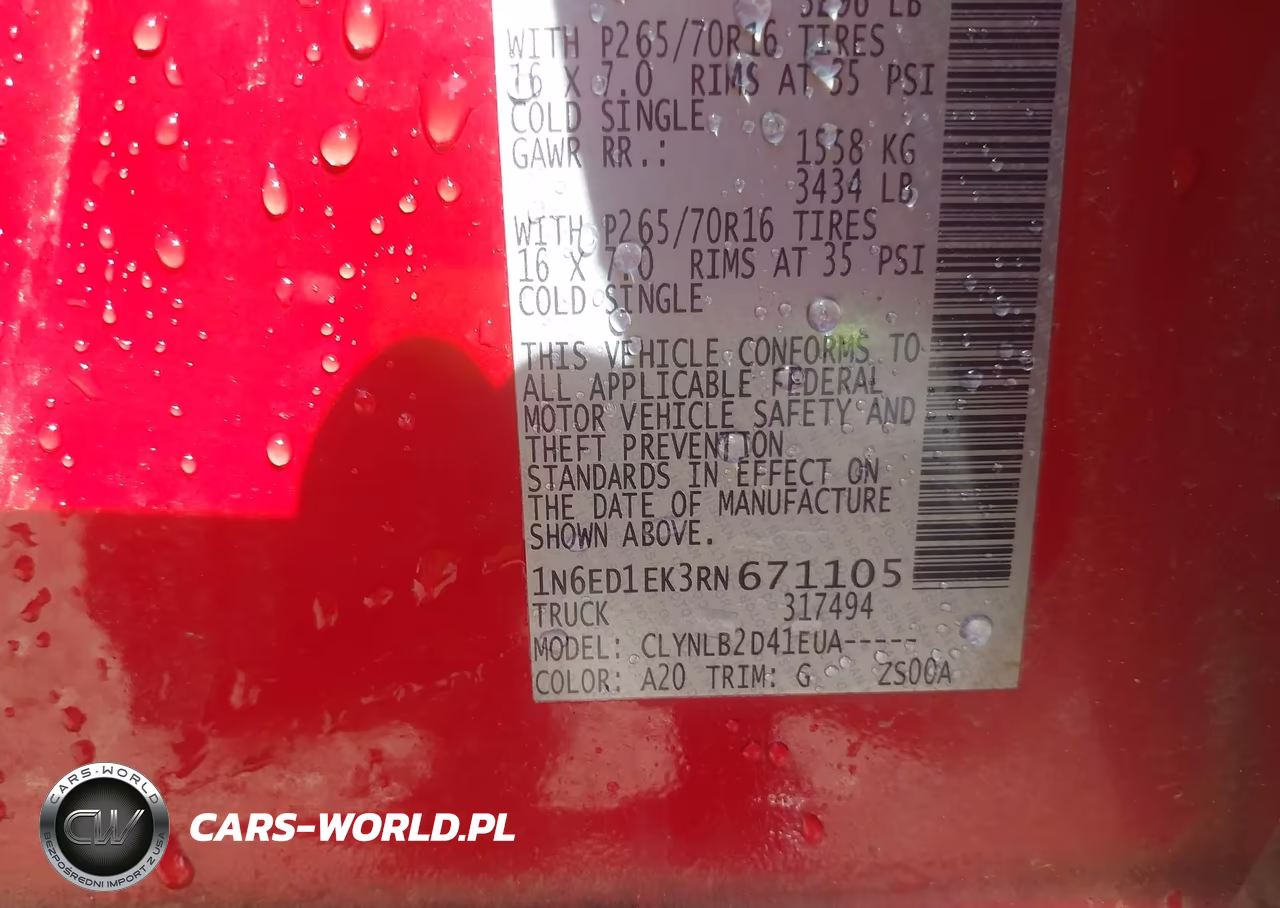 2024 Nissan Frontier Sv 4X4 VIN:1N6ED1EK3RN671105 - 9