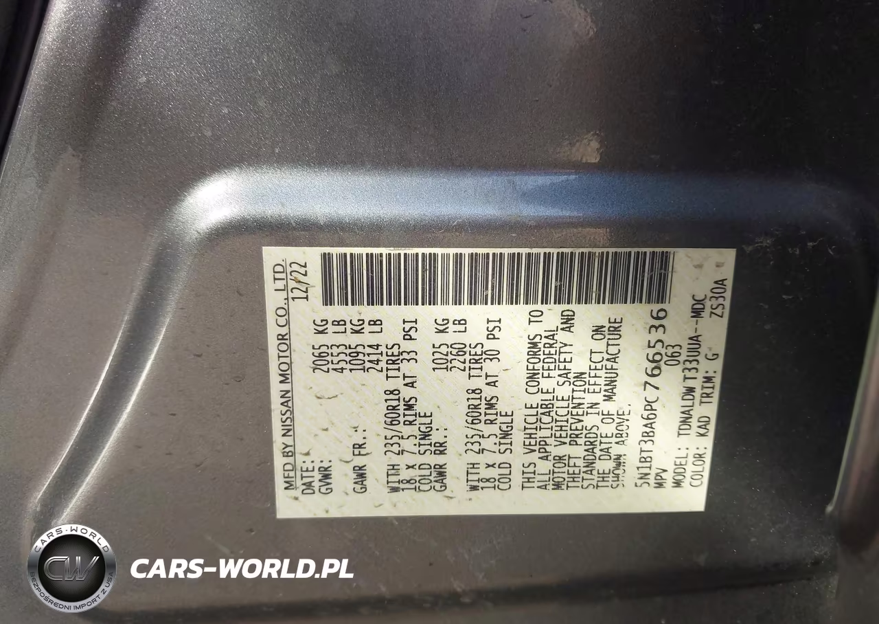 2023 Nissan Rogue Sv Fwd VIN:5N1BT3BA6PC766536 - 9