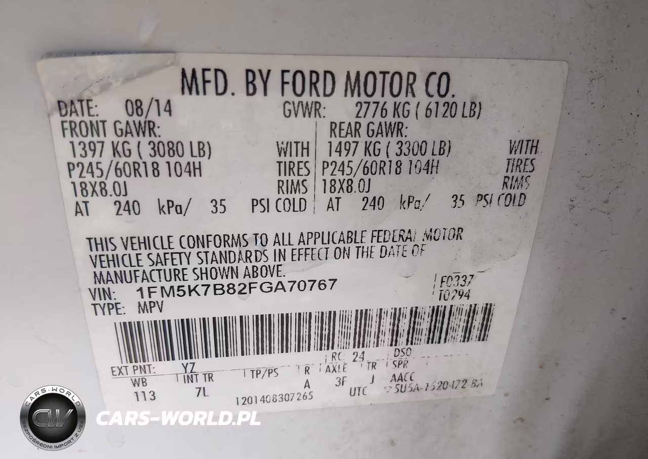 2015 Ford Explorer VIN:1FM5K7B82FGA70767 - 9