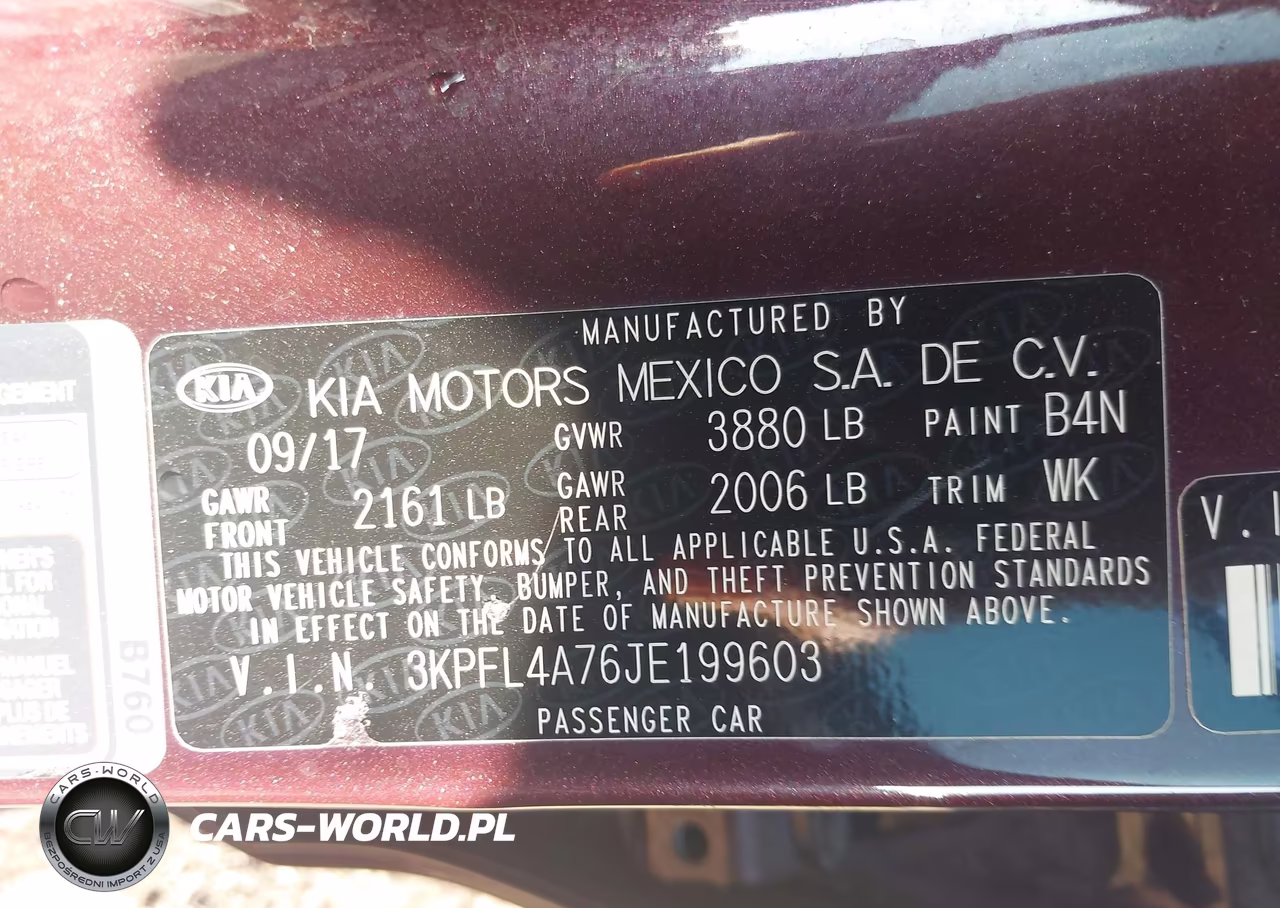 2018 Kia Forte Lx VIN:3KPFL4A76JE199603 - 9