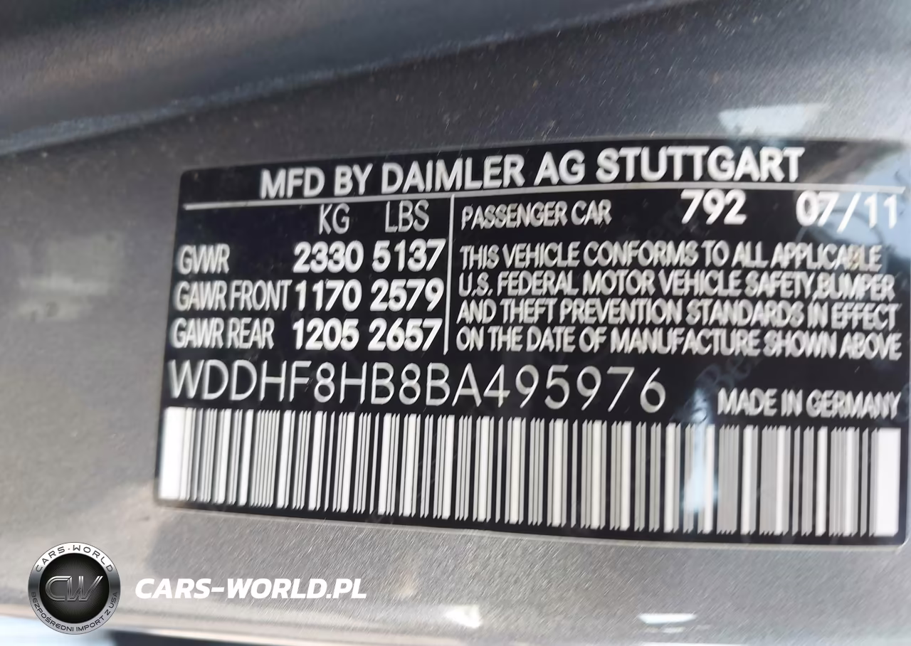 2011 Mercedes-Benz E 350 4Matic VIN:WDDHF8HB8BA495976 - 9