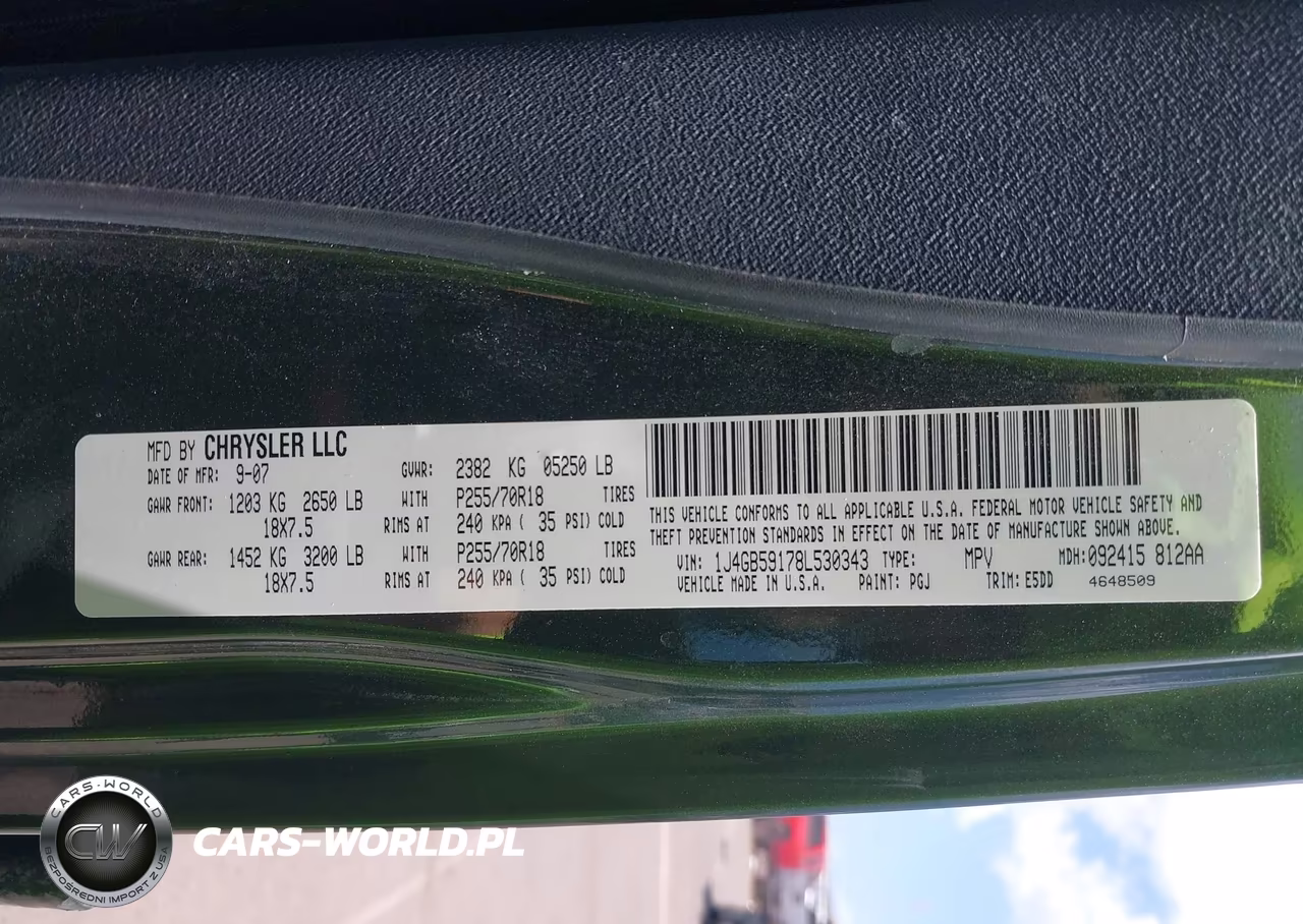 2008 Jeep Wrangler Unlimited Sahara VIN:1J4GB59178L530343 - 9