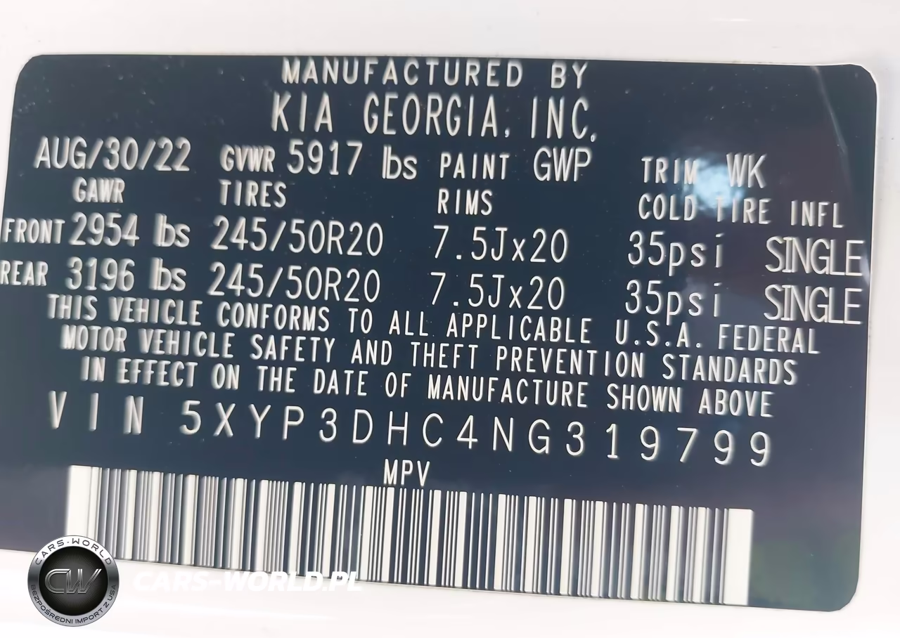 2022 Kia Telluride Ex VIN:5XYP3DHC4NG319799 - 9