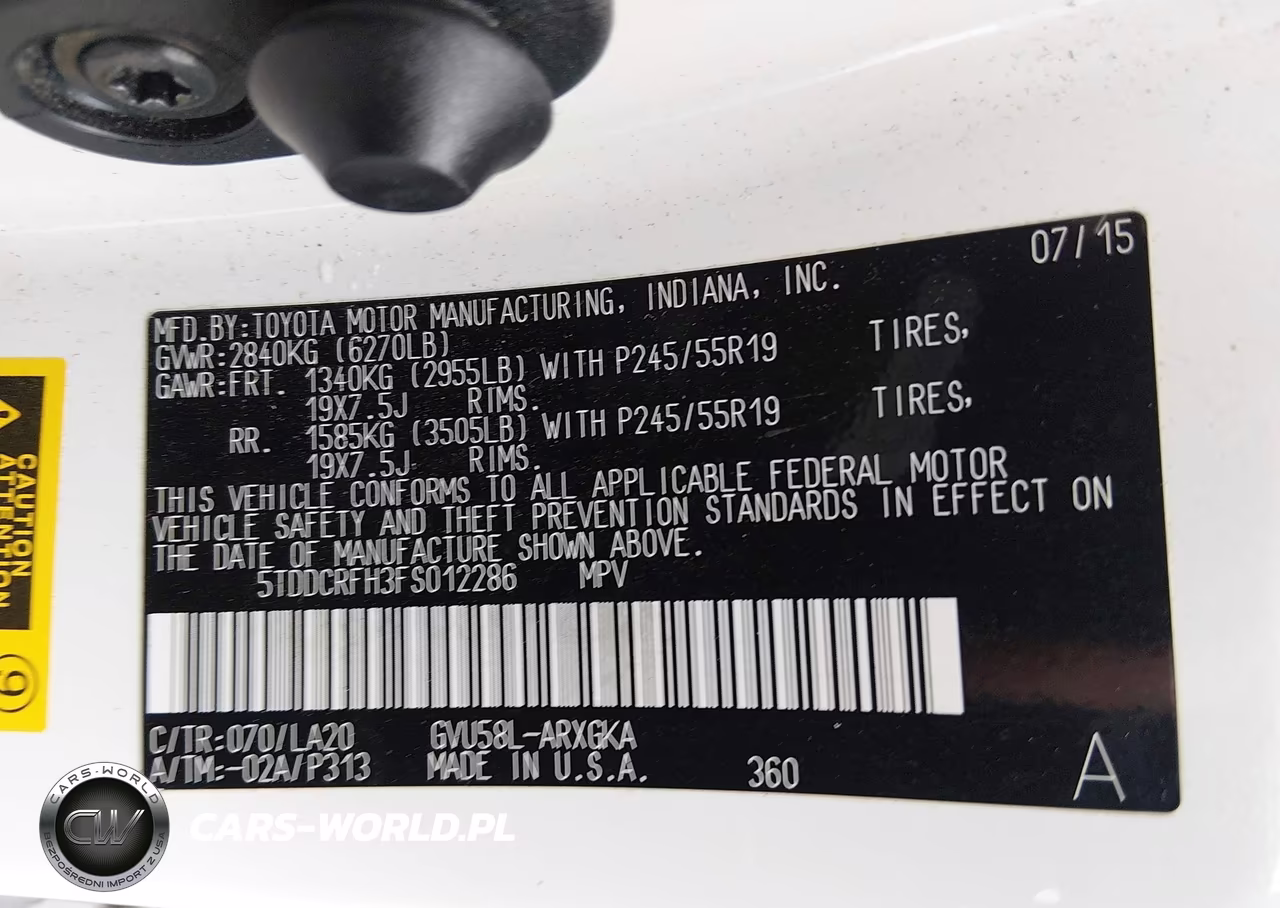 2015 Toyota Highlander Hybrid Limited VIN:5TDDCRFH3FS012286 - 9