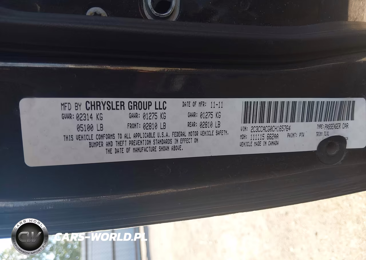 2012 Chrysler 300 Limited VIN:2C3CCACG0CH165764 - 9