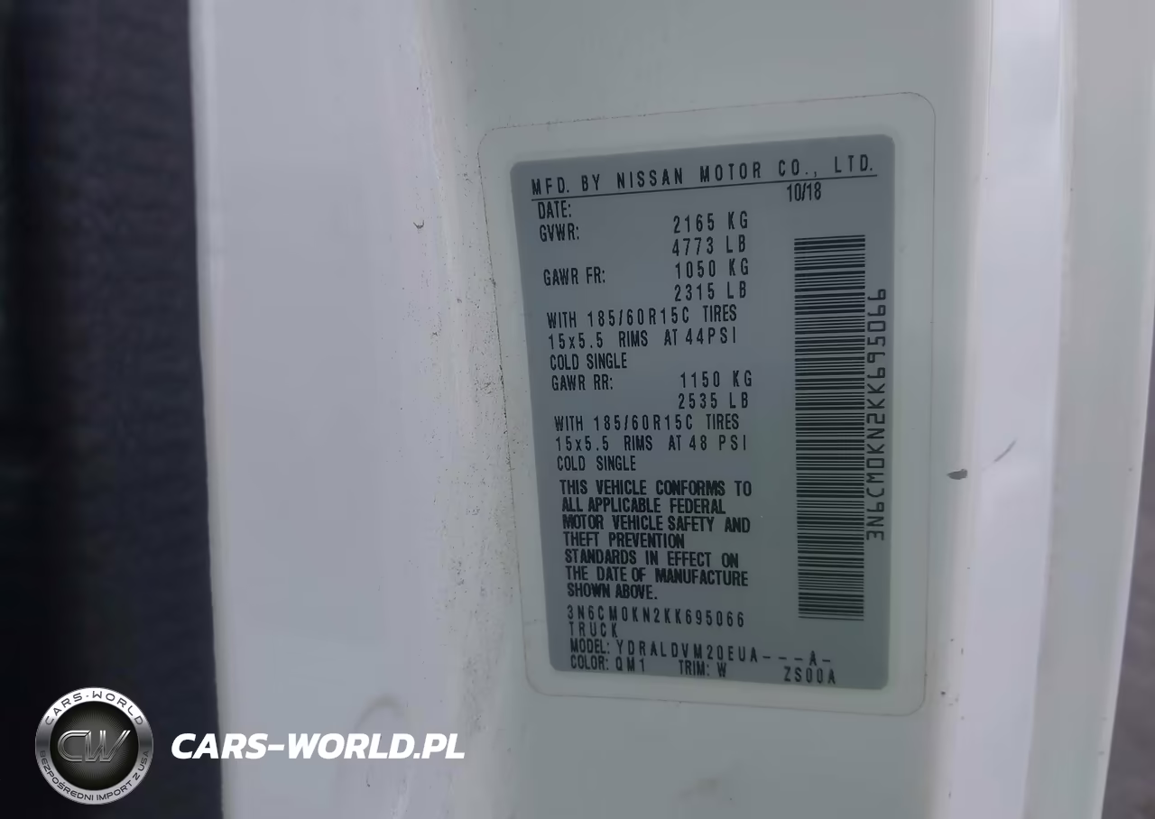 2019 Nissan Nv200 S VIN:3N6CM0KN2KK695066 - 9